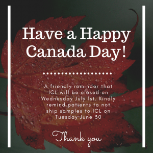 Happy Canada Day Closure Graphic