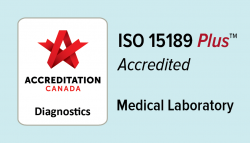 Badge for ISO 15189 Plus Accreditation